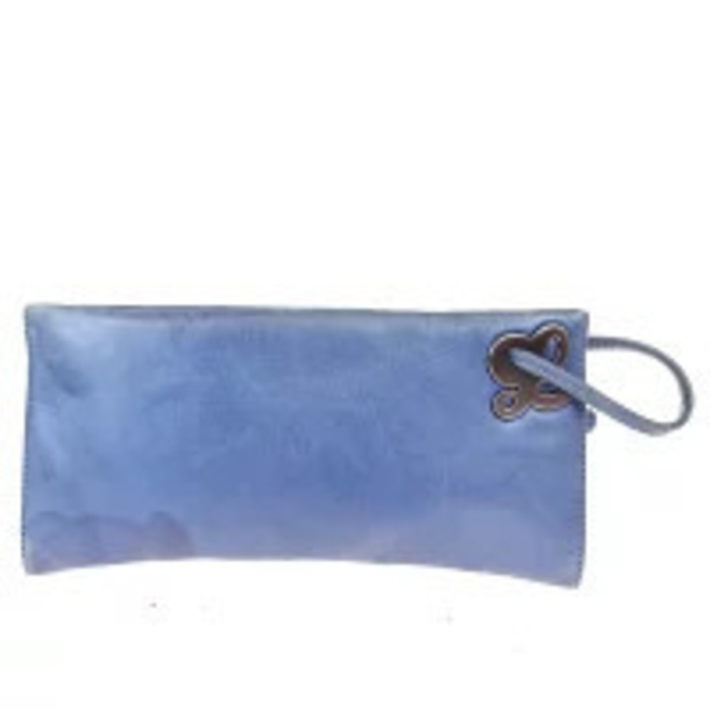 Loewe Nappa Clutch Bag Blue